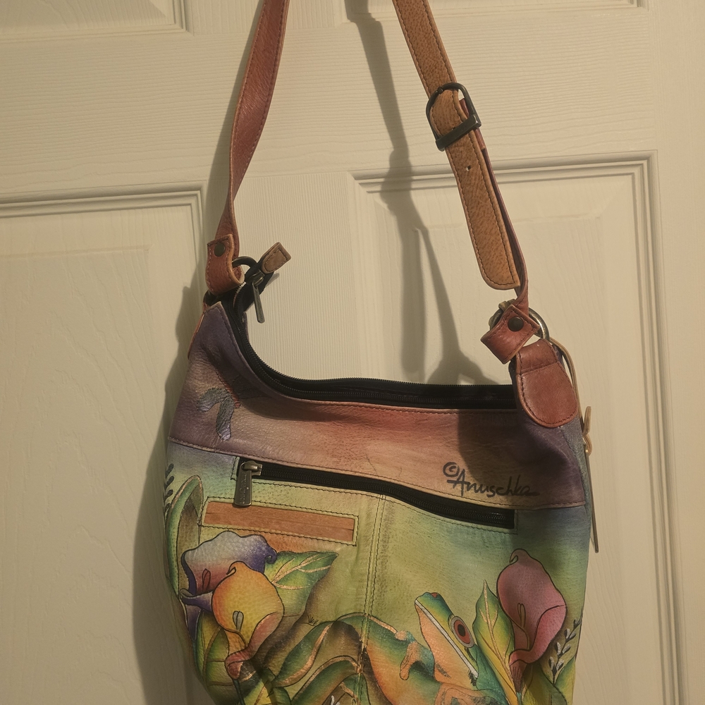 Anuschka Multicolor Hand-Painted Women's Bag